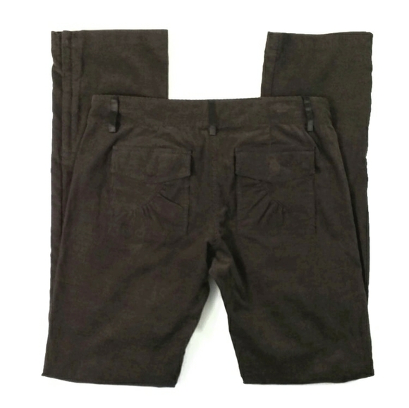 BCBGMaxAzria Mahogany Brown Fine Wale Bootcut Corduroy Pants Womens Size 6 NWT - Picture 4 of 11